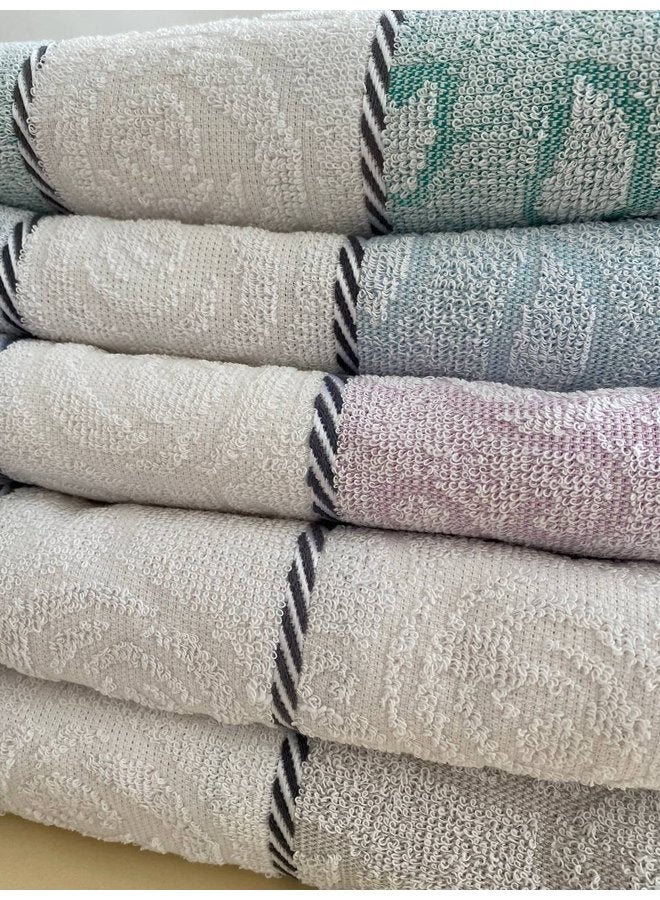 توالا مجموعه من 6 فوط  الوجه القطنية متعددة الألوان ٤٠*٦٠ - Image 2